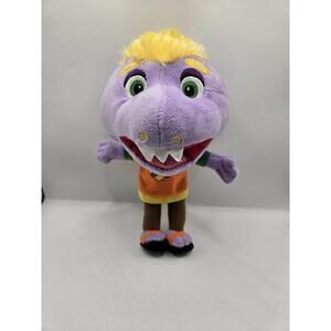 Chuck E Cheese Mr. Munch 10" Purple Plush Pizza Character Stuffed Toy